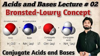 Bronsted Lowry Acid Base Concept  LowryBronsted acid base concept Lec02 acidbase [upl. by Eserahc]