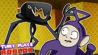 I NOCLIP TO THE BACKROOMS  Tinky Winky Plays Roblox Apeirophobia [upl. by Yelhak382]