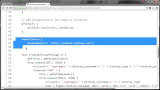 Screencast Using Bintrays JCenter for Gradle resolution [upl. by Nero]