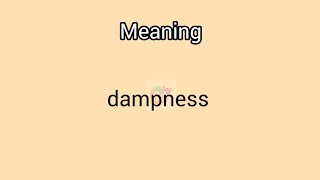 dampness meaning in English amp TeluguGoogul Dictionary dictionary meanings telugu english dam [upl. by Aed]