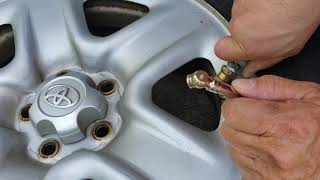 TPMS Valve Slow Leak Replacement How to Fix [upl. by Eelirrem]