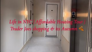 AUTUMN IN NYC  AFFORDABLE HOUSING TOUR  Best ramen noodle soup  Trader joes [upl. by Ngo]