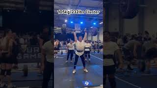 105kg232lbs Cluster crossfit weightlifting weightlifter crossfitter crossfitgames [upl. by Trever]