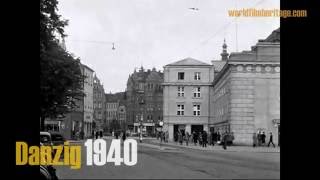 Danzig 1940  Gdańsk  GdańskWrzeszcz  Langfuhr [upl. by Edelsten]