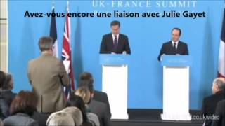 Un journaliste anglais humilie Hollande qui reste bouche bée [upl. by Ecnedac325]