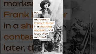 Annie Oakley Skilled Markswoman snippetsofhistory intriguinghistory americancriminal history [upl. by Einoj]