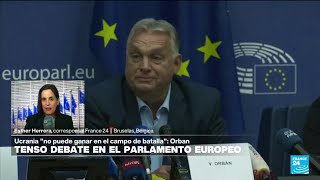 Informes desde Bruselas críticas a Viktor Orban durante su discurso ante el Parlamento Europeo [upl. by Htiekal71]