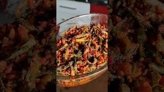 Crispy and tasty bhindi fry recipe  try bhindi like this you will love it 🤤😋 shorts [upl. by Llerud]