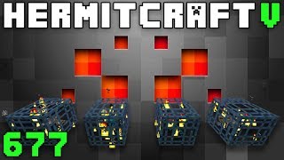 Hermitcraft V 677 Quad Spider Spawner Farm [upl. by Airekat830]