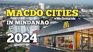 Top 10 McDonalds Cities in Mindanao 2024 [upl. by Ellatnahc]