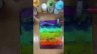 Gelli Plate Printing with Repurposed Glass gelliprinting gelliplateprinting gelliprints art [upl. by Anitsrik695]