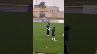 Cristiano Ronaldo Junior Training With Mahd Academy In Saudi Arabia [upl. by Elyrad]