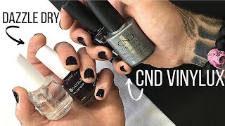 CND Vinylux vs Dazzle Dry BATTLE OF THE BRANDS [upl. by Nerin]