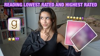 READING THE HIGHEST RATED amp LOWEST RATED BOOKS ON GOODREADS ⭐️📚  spoiler free reading vlog [upl. by Larret]