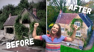 ONE YEAR in 15 minutes RENOVATING a Crumbling Cottage [upl. by Murphy645]