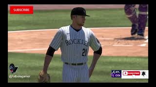 Gameplay ps4 gameplay 🎮 Atlanta Braves vs Colorado Rockies [upl. by Omsoc]