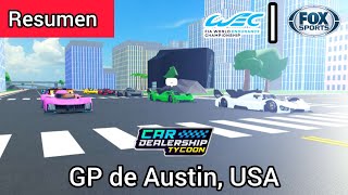 Penalizaciones Ferrari DNF Uriel y Claudio descalificados  GP de Austin  Car Dealership Tycoon [upl. by Llenrahc]