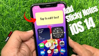 How to Add Sticky Notes to Your iPhone Home Screen iOS 14 [upl. by Ridglee64]