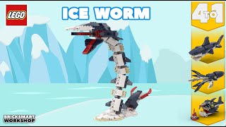 Ice Worm LEGO 31088 4 to 1 Alternate Build [upl. by Nikoletta383]