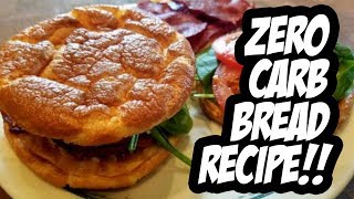 Zero Carb Bread Recipe CLOUD BREAD [upl. by Aneert]