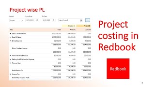 Project Costing for Construction Software Consultancy Company in Redbook Accounting Software [upl. by Vergos]