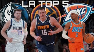 Le migliori 5 squadre in NBA Thunder Mavs e Nuggets possono sfidare Boston [upl. by Satsoc778]