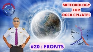 FRONTS COLD FRONT WARM FRONT OCCLUDED FRONT STATIONARY FRONT METEOROLOGY FOR DGCA CPLATPL EXAM [upl. by Marjana]