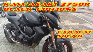 Kawasaki Z750R BLACK EDITIONS exhaust sound SC project [upl. by Ledif506]