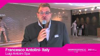 Marmomacc 2012 Francesco Antolini interview Luigi Antolini Spa Italy [upl. by Harac]