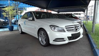 2012 MercedesBenz C 250 CGI StartUp and Full Vehicle Tour [upl. by Elleinet899]