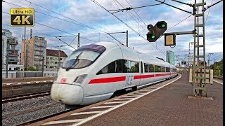 Frankfurt Main Süd  30 minutes 4K Ultra HD video of ICE IC RB freight and SBahn trains [upl. by Naic]