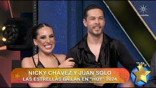 Nicky Chavez y Juan Solo lasestrellasbailanenhoy 2024 10 29 [upl. by Arutak52]