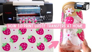 How To Print UV DTF Transfers At Home  How To Make Sticker TransfersProcolored UV DTF Mini Printer [upl. by Ellenrad]