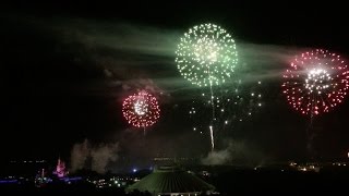 FULL July 4th 2015 fireworks show over Magic Kingdom at Walt Disney World from Contemporary [upl. by Rehposirhc]