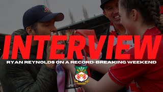 INTERVIEW  Ryan Reynolds after a recordbreaking weekend at the Racecourse Ground [upl. by Nira576]