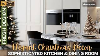 Elegant Christmas Decor Ideas for a Sophisticated Kitchen and Dining Room Makeover [upl. by Asilla769]