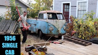 Another Old VW Saved From Crusher  56 Single Cab Truck [upl. by Selec]