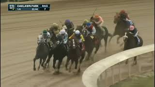 Oaklawn Park Replays Race 7  January 2 2022 [upl. by Yaluz]