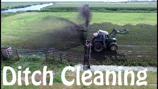 Ditch Cleaning with Dredge Pump [upl. by Ahsiekin871]