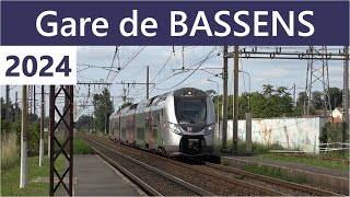 Gare de Bassens  les trains SNCF TER amp TGV [upl. by Naneek]