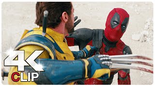 Deadpool Vs Wolverine  Fight Scene  DEADPOOL amp WOLVERINE NEW 2024 Movie CLIP 4K [upl. by Otrebliw561]