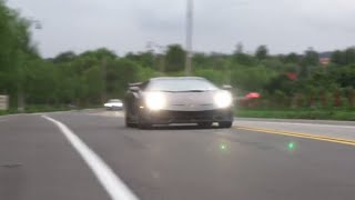 Lamborghini Aventador SVJ with Gintani Exhaust best sounding V12 [upl. by Eelahs]