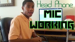 How to get headphone mic working with your computer [upl. by Inohs]