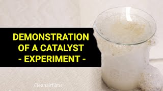 Demonstration of a Simple Catalyst  Experiment [upl. by Silvers]