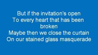 Casting Crowns Stained glass masquerade lyrics [upl. by Dleifniw70]