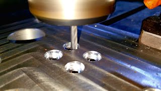 Machining the plate of the mold to create cavity machine cnc cncrouter sinabbl سینابیبیال [upl. by Leasia]