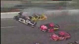 Dale Earnhardts Fatal Crash at Daytona 500 [upl. by Oys]