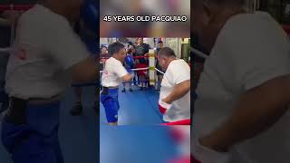 45 years old Pacquiao TRAINING [upl. by Anirrehs742]