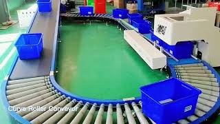 Curve Roller Conveyor [upl. by Shalom]