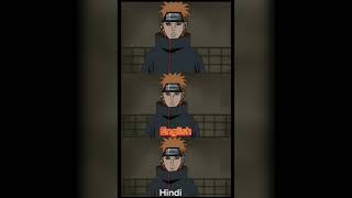 Welcoming Itachi Uchiha to Akatsuki In different languages anime akatsuki naruto shorts reels [upl. by Earahc800]